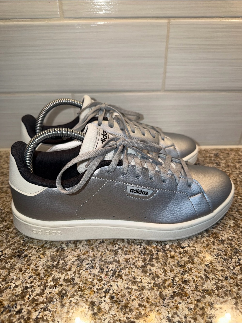 adidas Silver Low-Top Sneakers